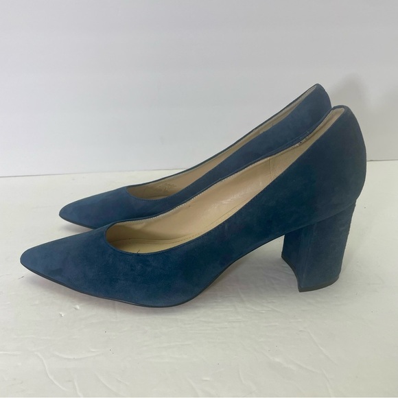 Marc Fisher Shoes - Marc Fisher Claire Navy Blue Suede Leather Pumps Size 11